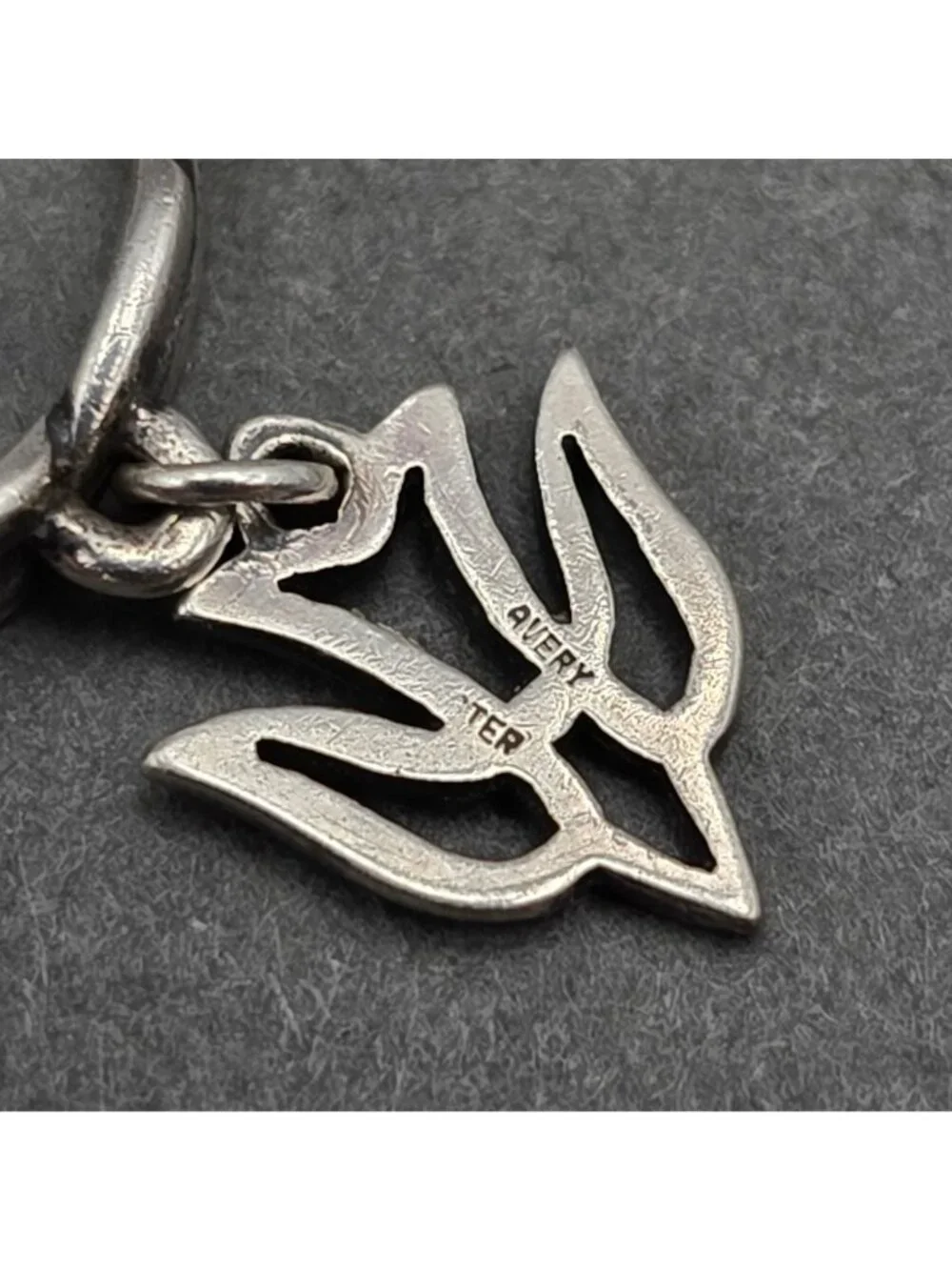 Retired Sterling Silver James Avery Descending Dove Ring Size 8 Twisted Band